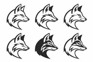 Obraz premium wolf tribal tattoo