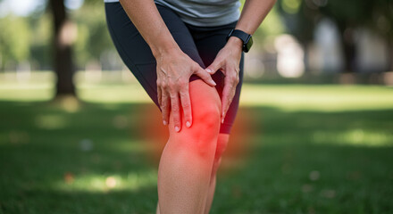 Image illustrating knee pain