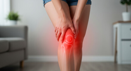 Image illustrating knee pain
