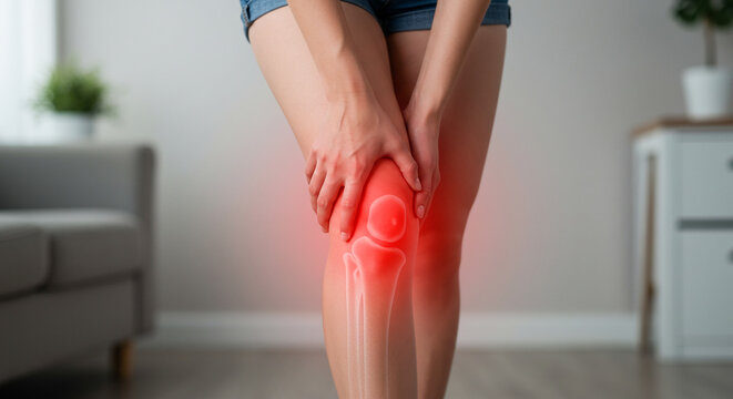 Image illustrating knee pain