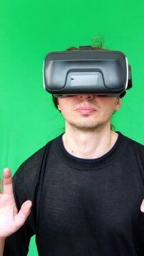 This footage conveys an immersive and futuristic mood, perfect for showcasing virtual reality applications, gaming experiences, or future technology concepts where interaction with digital environment