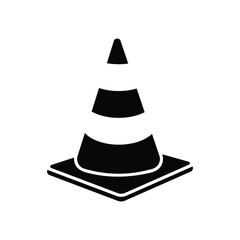 Traffic cone icon useful for mobile app and web design