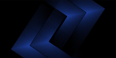 Obraz premium Black minimal empty background with gray lines.Geometric background, weave pattern.Modern graphic design element lines style concept