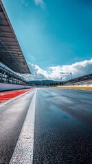 formula 1 track with copy space vertically 9:16