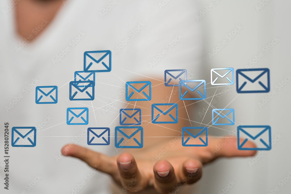 Poster Seamless email communication.  Instant global reach. Efficient workflow.