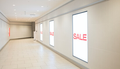 the adverting board light box for sale in the window and wall