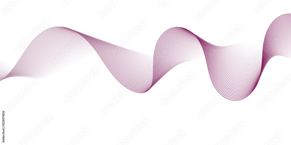 Poster wave vector minimal grid line curve pattern motion digital mesh. abstract background with ribbon str