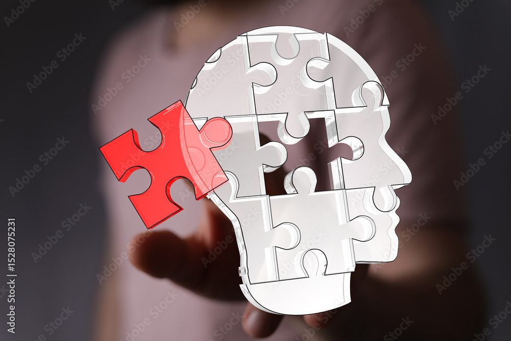 Poster conceptual image depicting problem-solving, brainpower, and finding solutions. perfect for business,