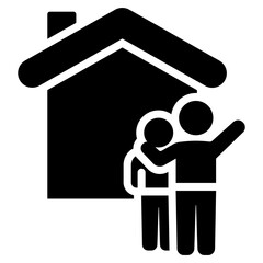 Assisted Living Glyph Icon