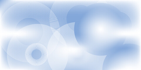Abstract blue modern background with circle elements. Digital technology concept. vector illustration