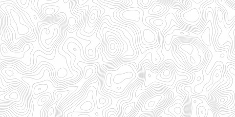 Abstract background vector. Abstract topographic contours map background. Abstract white pattern topography vector background. Black and white topography contour line map isolated on white background.