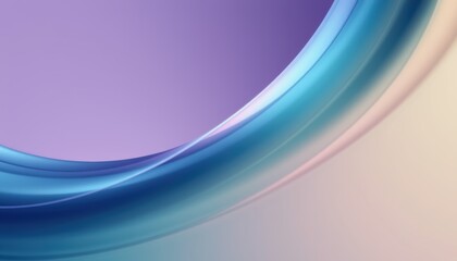 Smooth Abstract Background with Curved Lines in Soft Shades of Blue and Purple