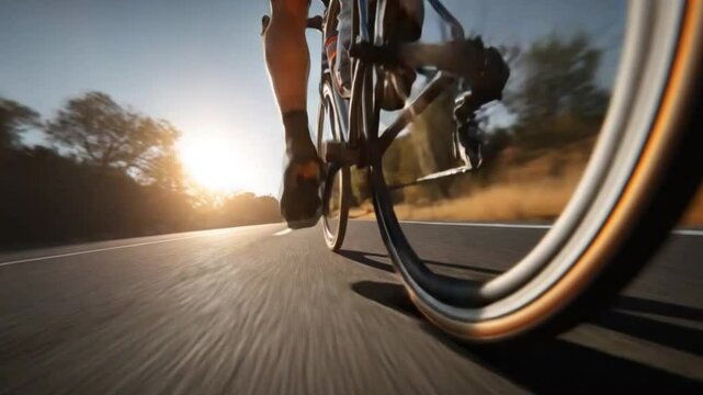 Gen- Turbo Dynamic bicycle wheel spinning in moti