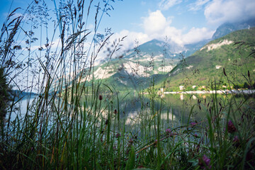 Molveno lake in Trentino, Italy.