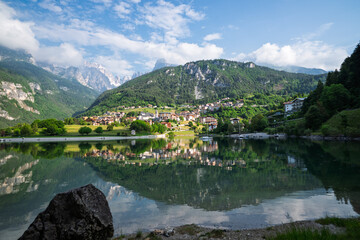 Molveno lake in Trentino, Italy.