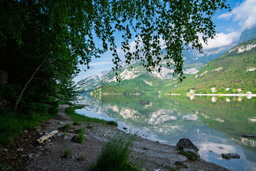 Molveno lake in Trentino, Italy.