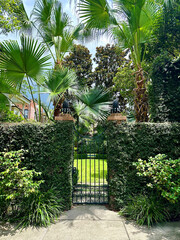 Beautiful southern antebellum garden gate. 
