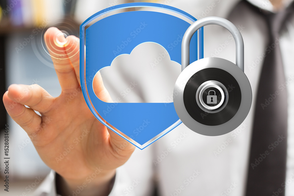 Aufkleber Protecting your cloud data with robust encryption and security measures.