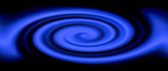 Hypnotic blue swirl pattern illustration features a mesmerizing spiral effect, creating a sense of motion and depth. Perfect for backgrounds, designs, or abstract art projects.