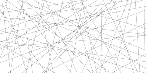 abstract black lines with white background.Creative and geometric shape with white luxury pattern and paper texture design in illustration with white line background.	