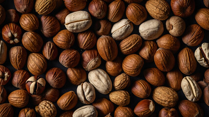 background of nuts