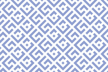Abstract geometric pattern. A seamless vector background. White and blue ornament. Graphic modern pattern. Simple lattice graphic design