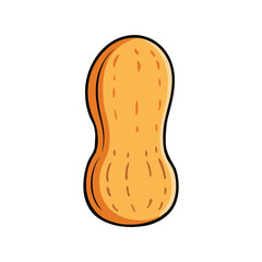 Peanut vector illustration, whole and shelled nuts graphic, healthy organic snack, natural food ingredient