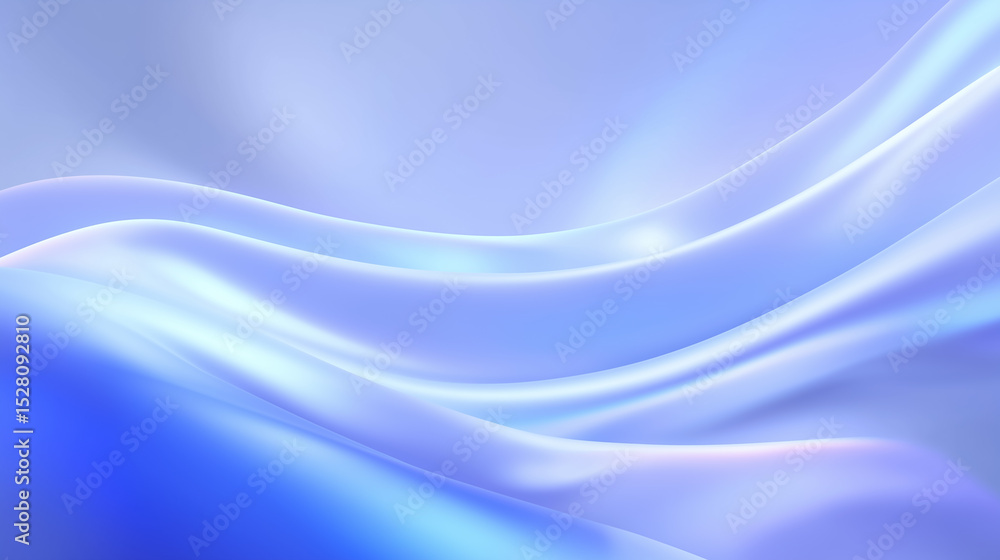 Poster soft flowing blue and purple waves create an abstract composition with a calming effect. smooth text