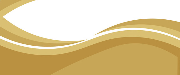 Vector gold line background curve element with white space for text and message design,modern.vector illustration.