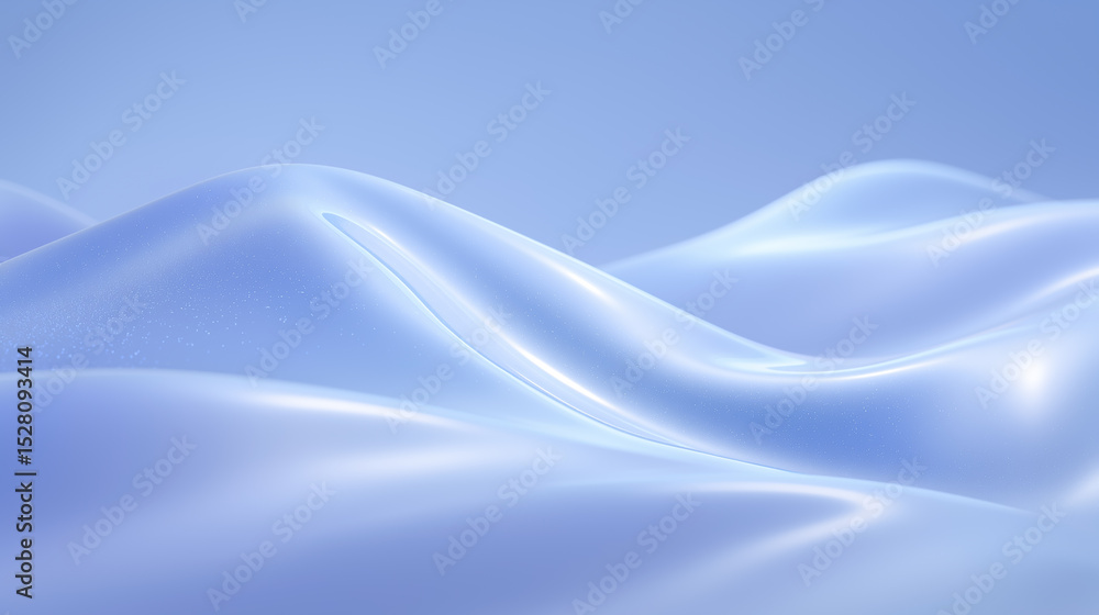 Poster soft flowing waves in tranquil light create a soothing effect. smooth texture suggests serenity in a