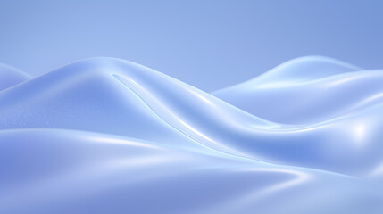 Fototapeta premium Soft flowing waves in tranquil light create a soothing effect. Smooth texture suggests serenity in a minimalist setting. Concept for wellness centers, spas, meditation