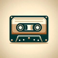 Obraz premium Retro Cassette Tape Icon