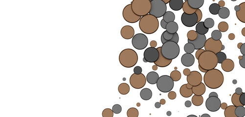 Gilded Celebration: Magnificent 3D Illustration of a Grand gold Confetti Event