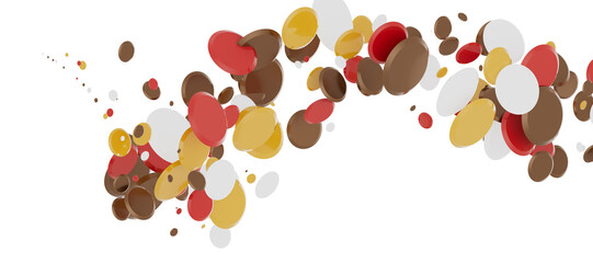 confetti png. Gold confetti falls from the sky.