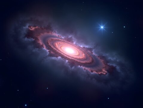 AI generated Nebula Telescopic Background