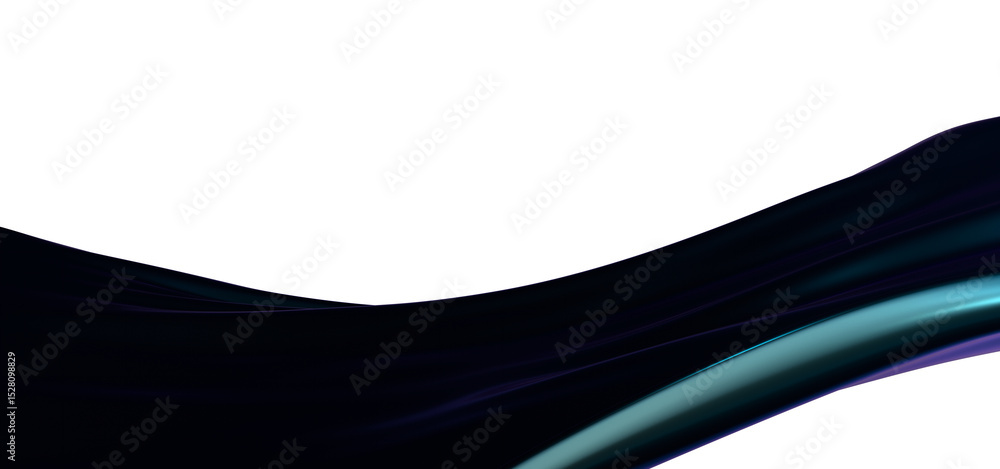 Poster creative abstract technology blue background with 3d concept. abstract particles blue wave minimalis