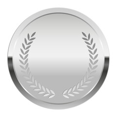 Silver award medal for sport and games