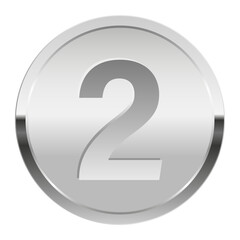 Silver award medal for sport and games