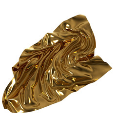 Golden waves of luxury shining bright
