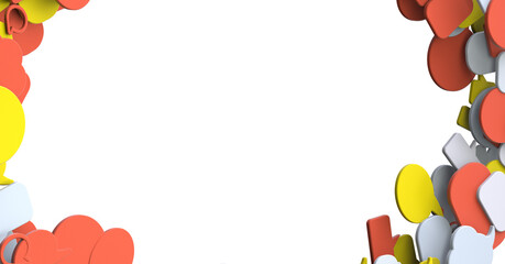 flying email icon and web flying