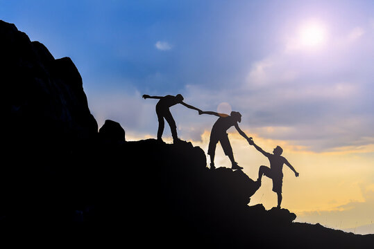 The helping hand and the support of brave people for each other