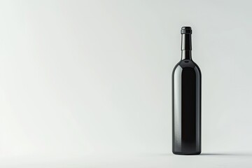 High Resolution Image of Wine Bottle Isolated on a White Background