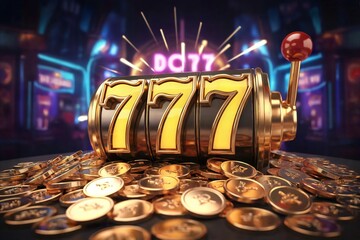 Slot machine casino game jackpot lucky sevens gambling winning money vegas fortune online casino luck chance 777 gold