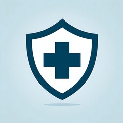 Obraz premium Minimal Medical Shield Icon