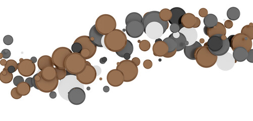 Multicolor confetti abstract background with a lot of falling pieces, isolated on a white background. Festive decorative tinsel element for design