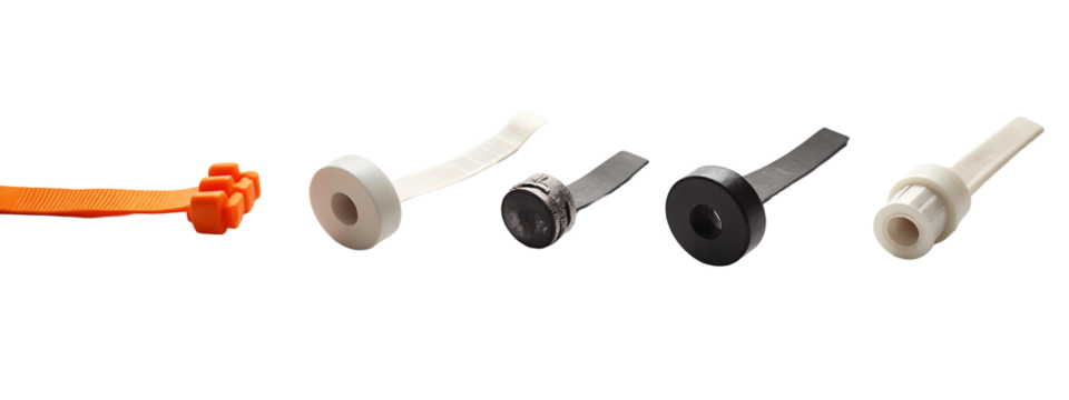 A group of different types of plastic items