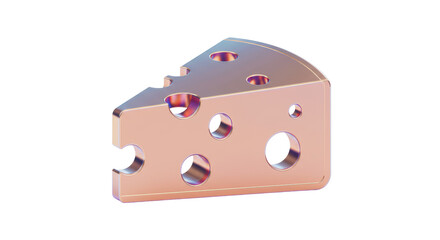Isolated Swiss Cheese Wedge with Holes