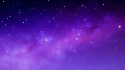 Obraz premium Purple Night Sky, Cosmic Nebula, Starry Galaxy, Celestial Wonders, Deep Space Exploration