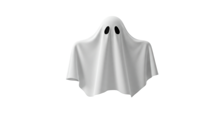 Isolated Ghost Spooky Spirit for Halloween Party