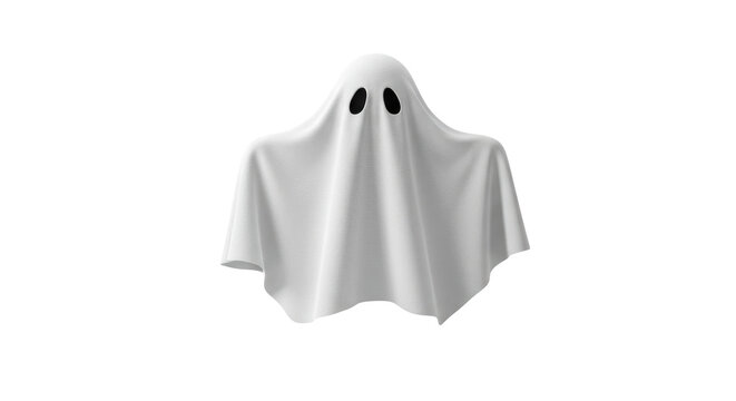 Isolated Ghost Spooky Spirit for Halloween Party